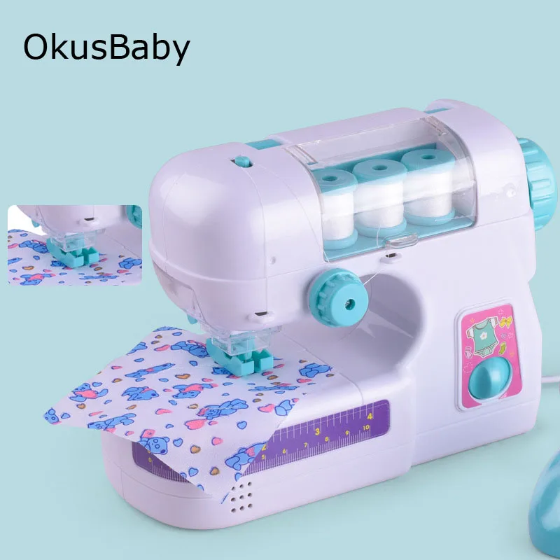 Детские DIY со светодиодом притворяться играть электрическая швейная машина