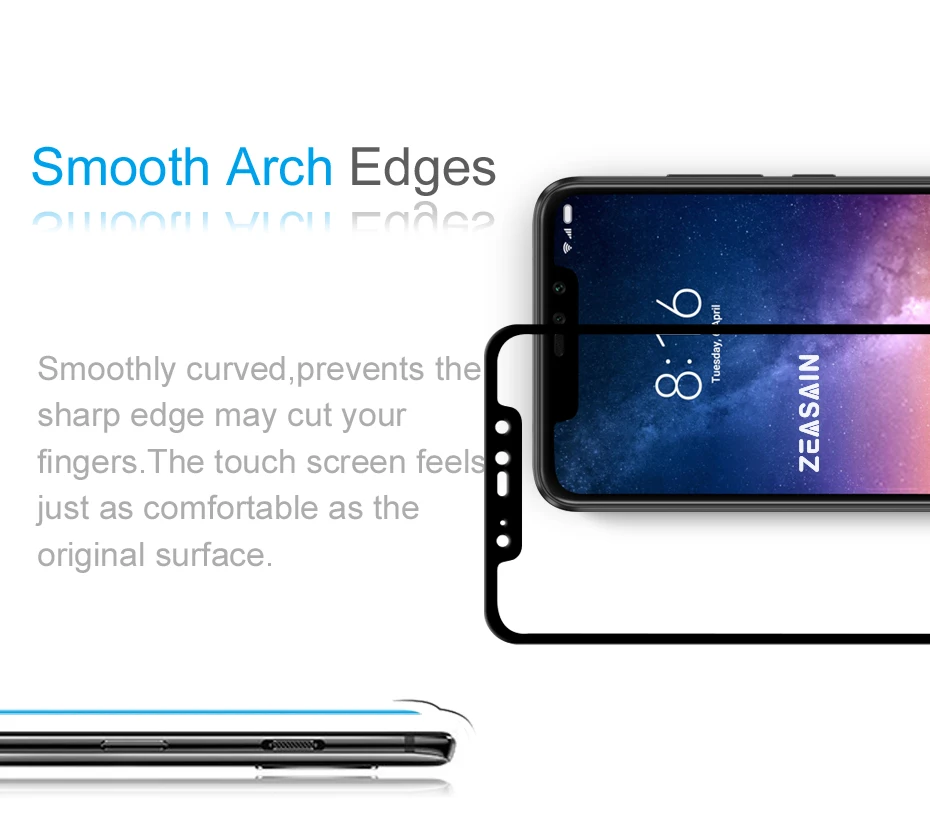 Original ZEASAIN Tempered Glass for Xiaomi Redmi Note 6 Pro Note6 Pro Screen Protector 9H HD Clarity Toughened Glass Film (9)