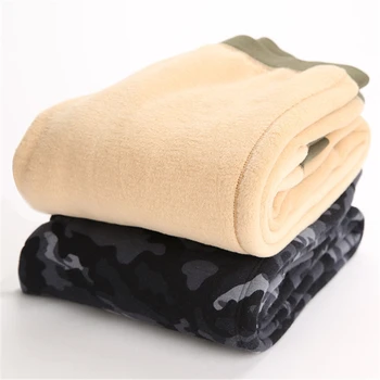 

Kid Elastic Waist Thick Leggings Boys Camouflage Thermal Warm Pants Toddler Children Fleece Lined Comfortable Leggings AA60508