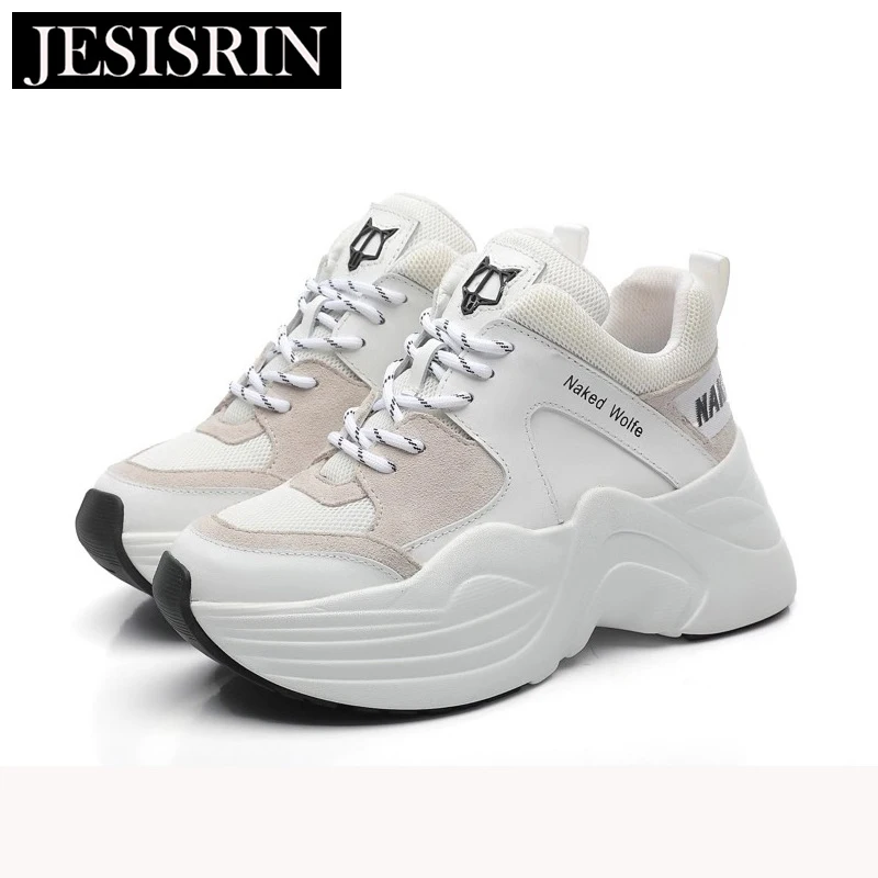 

European station new women's shoes muffin thick-soled shoes add super fire net red wisdom smoked shoes casual sports old shoes