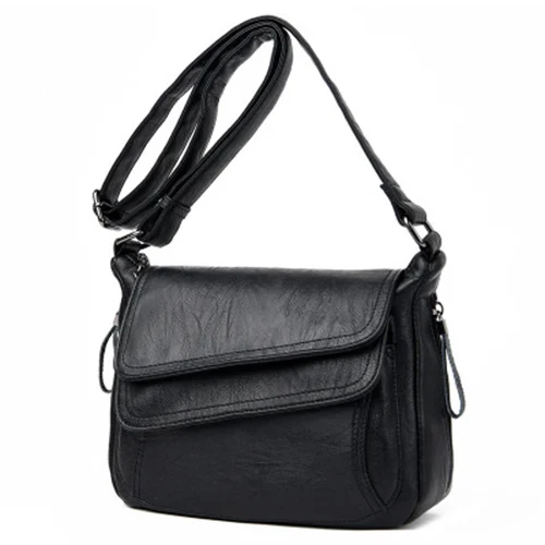 KMFFLY, роскошные женские сумки-мессенджеры, дизайнерская женская сумка,, известный бренд, кожаные маленькие сумки на плечо, сумка-тоут, сумка для основной женщины - Цвет: black