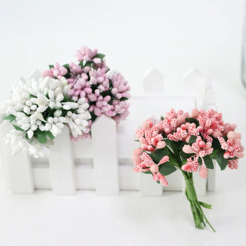 JAROWN Artificial Small Berry Colorful Beads Candy Box Gift Box Accessories DIY Wedding Creative Garland Flores Decor Flower (5)