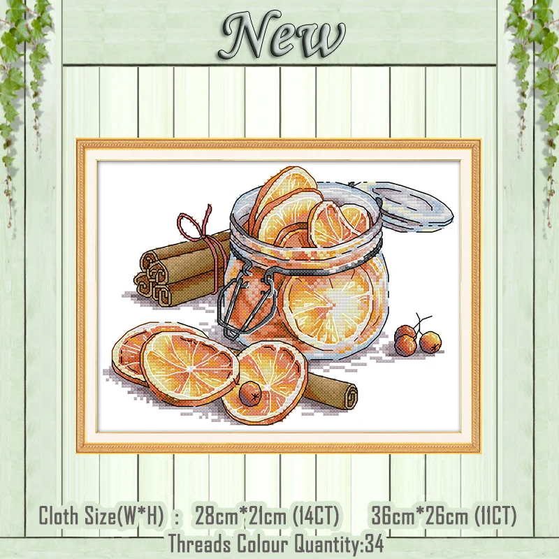 

Lemon coffee wall painting 11CT Counted print on Canvas DMC 14CT chinese Cross Stitch Embroidery kits Needlework Sets DIY crafts