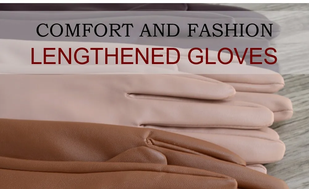 Зимние женские перчатки новые стильные женские кожаные перчатки длинные стильные кожаные перчатки для женщин женские модные Варежки длинные перчатки