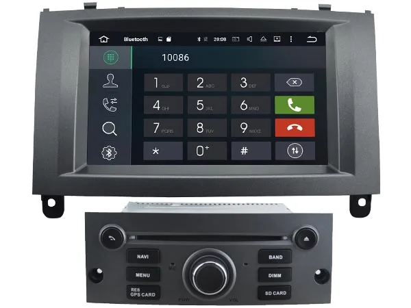 Best Ips screen Android 8.0 Car Dvd Navi Player FOR PEUGEOT 407 gps auto stereo audio multimedia 3