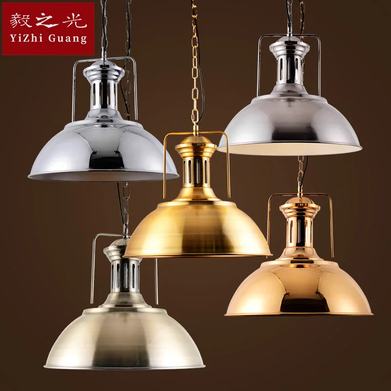 

The new industrial wind restoring ancient ways led pendant loft cafe bar, single head, wrought iron pot droplight