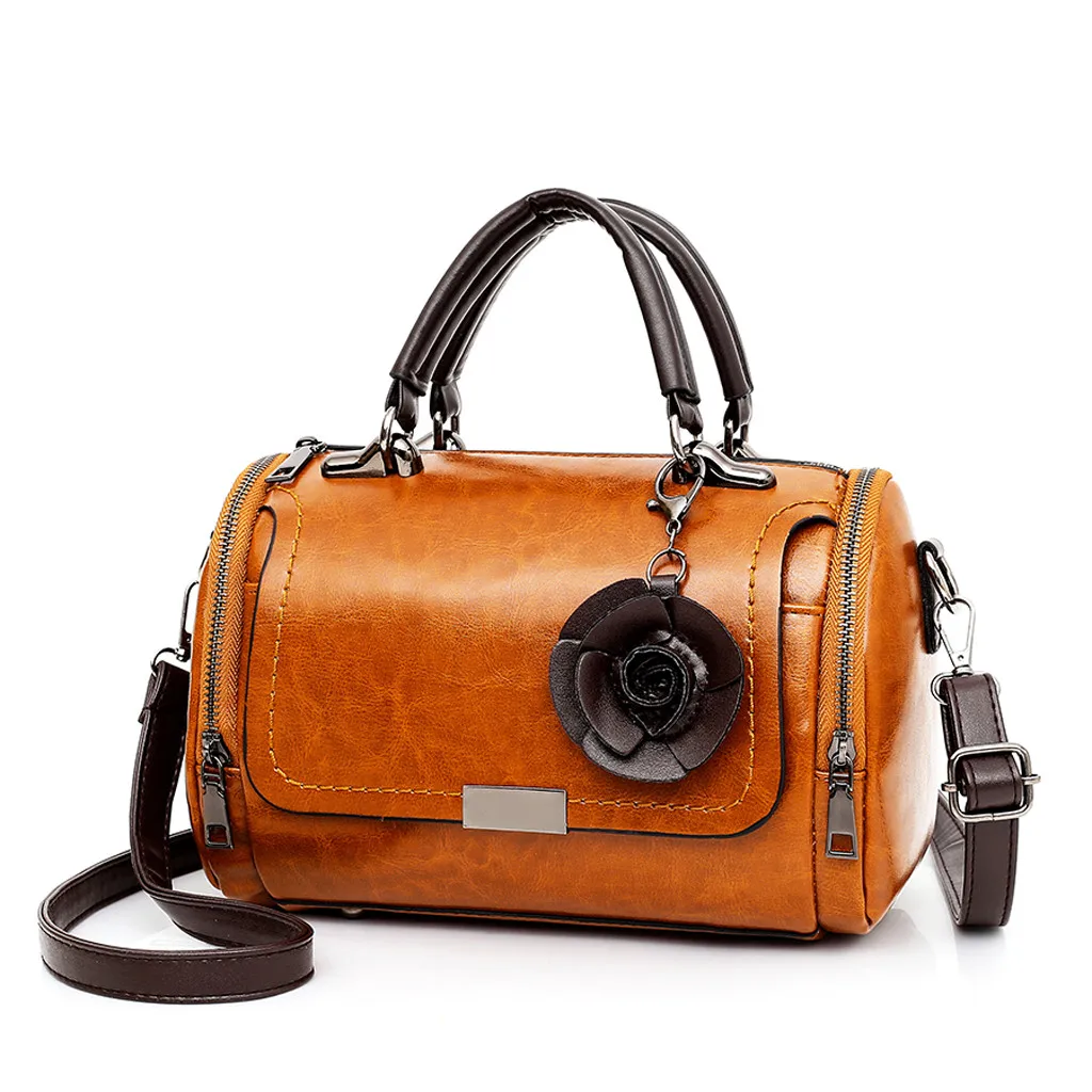 

Women Bags Fashion 3Pcs Retro Flower Leather Shoulder Crossbody Card Holder taschen women bolsa masculina sac femme borsa donna