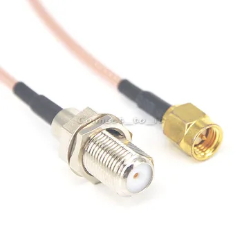 

100 Pieces MA-F Extension Cord SMA Male to F Female RG316 Adapter Coaxial Pigtail Cable 15cm 20cm