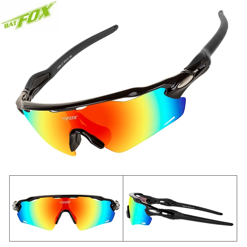 Batfox Велосипеды очки поляризованные uv400 Спорт на открытом воздухе велосипедные солнцезащитные очки женщин TR90 lenes велоезда по дорогам на MTB очки