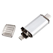 three-in-one U disk (including type-c interface, micro-USB interface, USB2.0 interface) phone memory expander for Apple Macbook