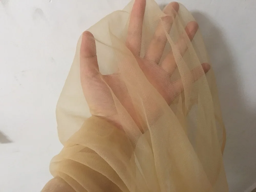 Супер Мягкая сетчатая Тюль skin телесного цвета 160 см ширина 2 м/лот хорошее