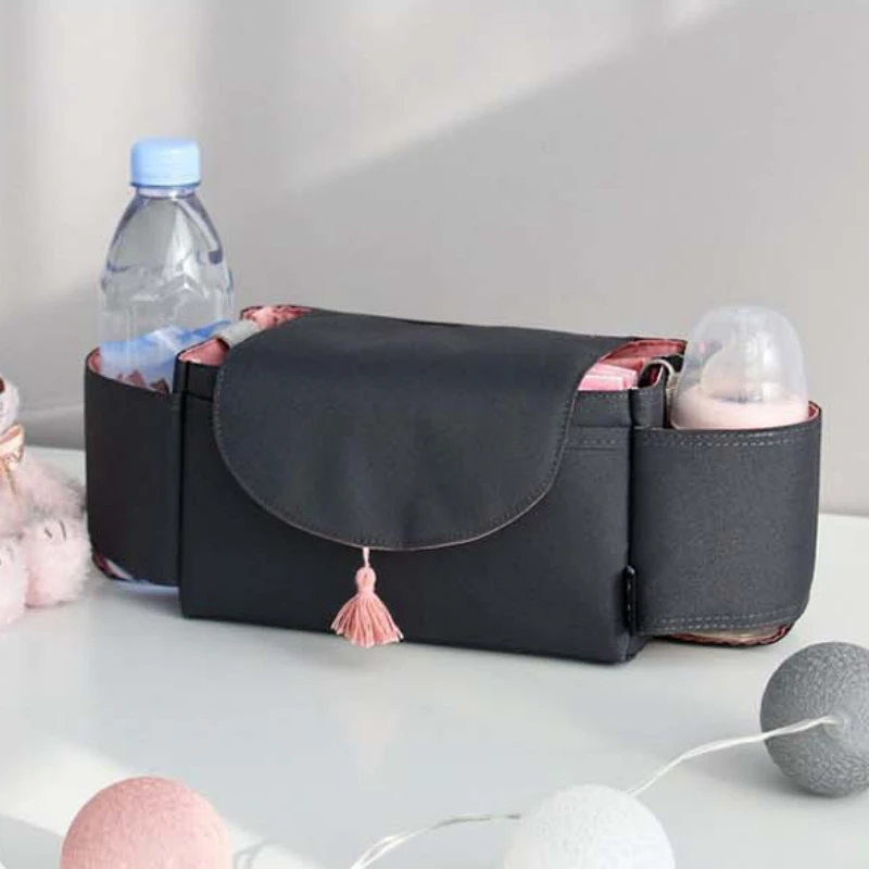 

New Baby Stroller Bags Infant Feeding Milk Bottles Mummy Hanging Basket Multifunction Large Capacity Travel Nappy Bags