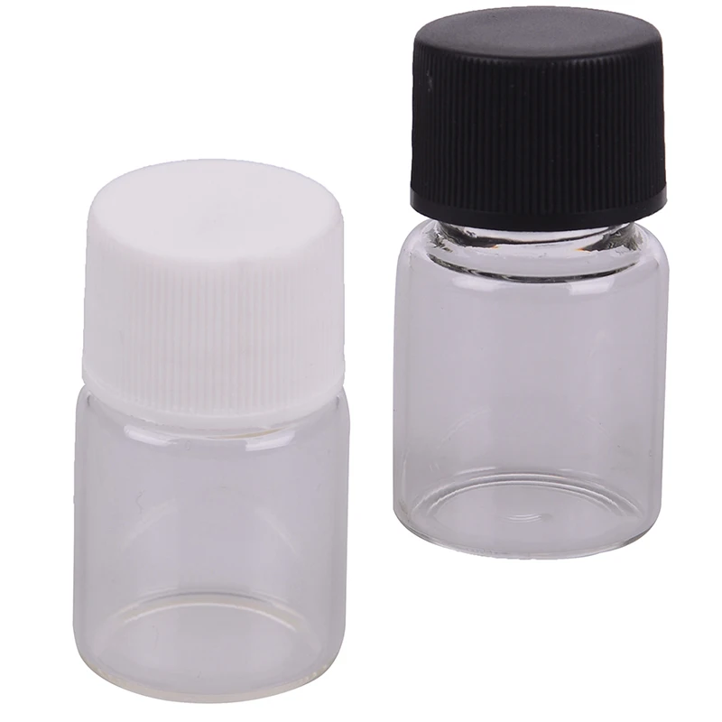 

1Pcs Glass Bottle Transparent Glass Bottle Dropper Essential Oil 5 Ml Stop Leaking Stopper Nail Polish Bottles