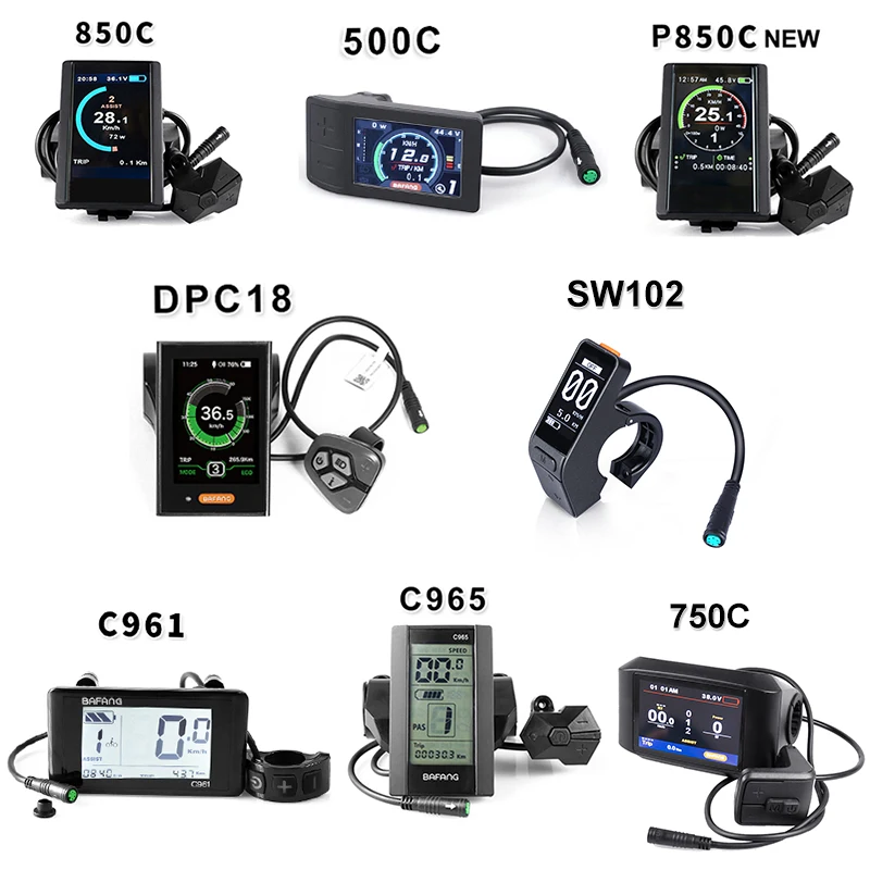 

LCD Display Speed Controller For Bafang BBS01B BBS02B BBSHD Mid Hub Motor Kits Electric Bicycle Parts 36V 48V 60V 70V E-bike