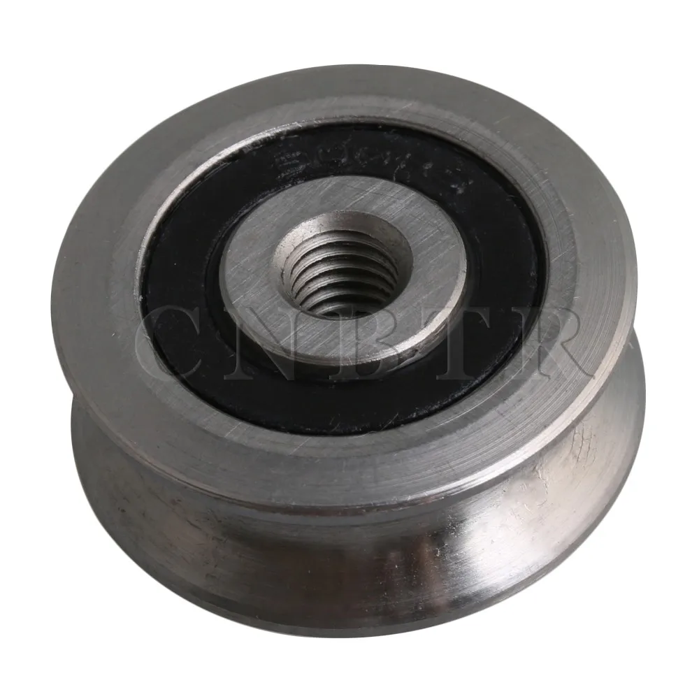 CNBTR 28x11mm Silver 440C Stainless Steel M6 Inner Thread Ball Bearing