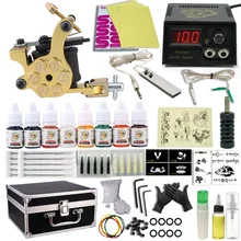 Набор профессиональных татуировок, одна насадка для татуировочной машины, наборы чернил, иглы, аксессуары