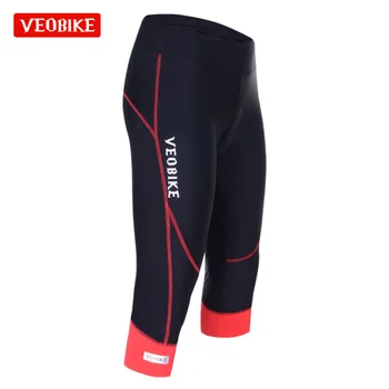 

Summer cycling shorts women Black Gel Padded Breathable outdoor sports shorts Bike Bicycle Tights Reflective cropped trousers