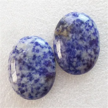 

(2 pieces/lot) Wholesale Natural Sodalite Oval CAB CABOCHON 40x30x8mm Free Shipping Fashion Jewelry DJ251