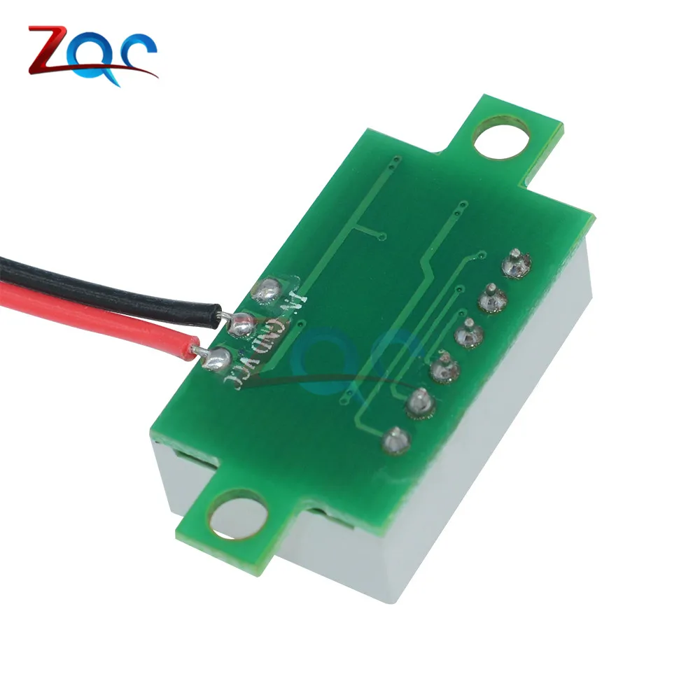 0,36 дюймов DC 4,7-32 в 2 провода мини-разряд дисплей Вольтметр Мини светодиодный цифровой Панель Вольт Напряжение метр инструмент автомобиль 12 В 24 В