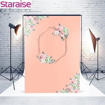 

Staraise Rose Gold Peach Skin Background Backdrop Wedding Happy Birthday Party Supplies Photography Backdrops Photo Background