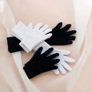 

[wammi] White Short Gloves For 1/4 MSD AOD BJD Dollfie