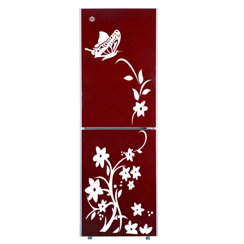 

High Quality Creative Refrigerator Black Sticker Butterfly Pattern Wall Stickers Home Decoration Kitchen Wall Art Mural