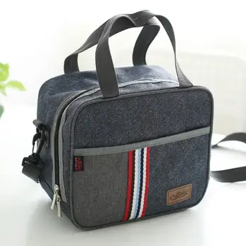 

Denim Large Shoulder Ice Cooler Bags Kid's Picnic Lunch bags Insulated Pack Drink Food Leisure Women's Accessories