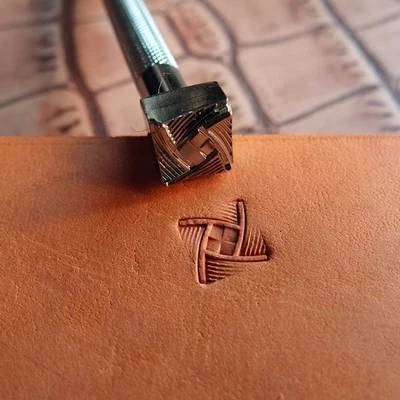 

DIY Johnleather Craft Senior Steel Metal Construction Stamp Tools 9mm*9mm Geometrics
