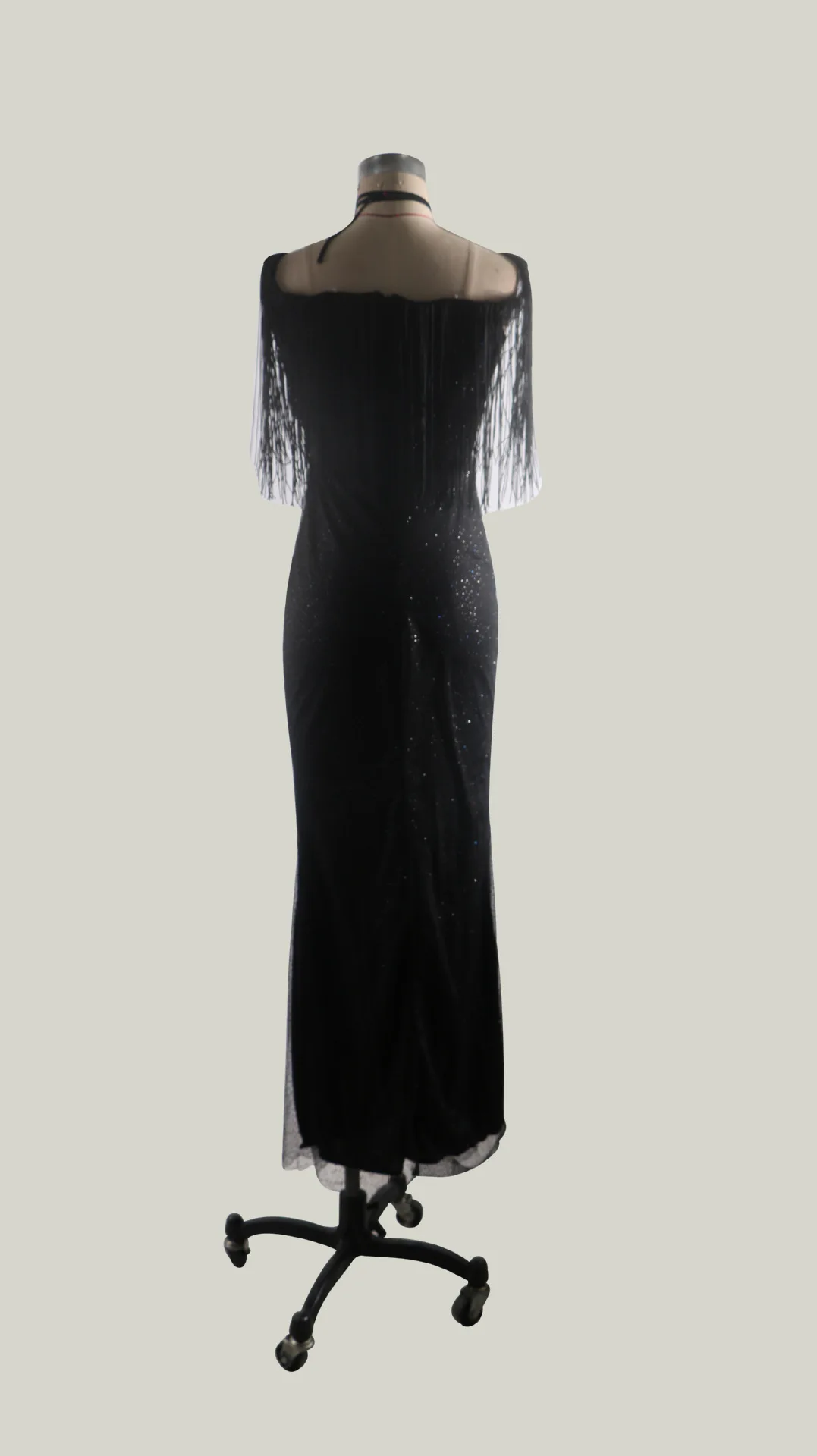 Женское сексуальное длинное черное облегающее платье, элегантные вечерние платья с блестками без бретелек, высокая талия, длина до пола, платье Vestidos