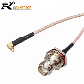 

1PCS Custom RP TNC Female to MMCX Male Right Angle Connector RF Coaxial RG316 Pigtail Cable RF Cable