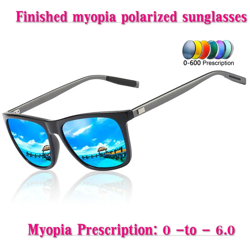 MINCL новые мужские близорукость солнечные очки близорукость близорукие Рецептурные очки серые линзы-0,50 до-6,00 NX