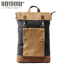 Unisoul voyage sac à dos sac conçu hommes sacs à dos toile Patchwork sacs hommes Preppy Style sac à dos Vintage école sac à dos