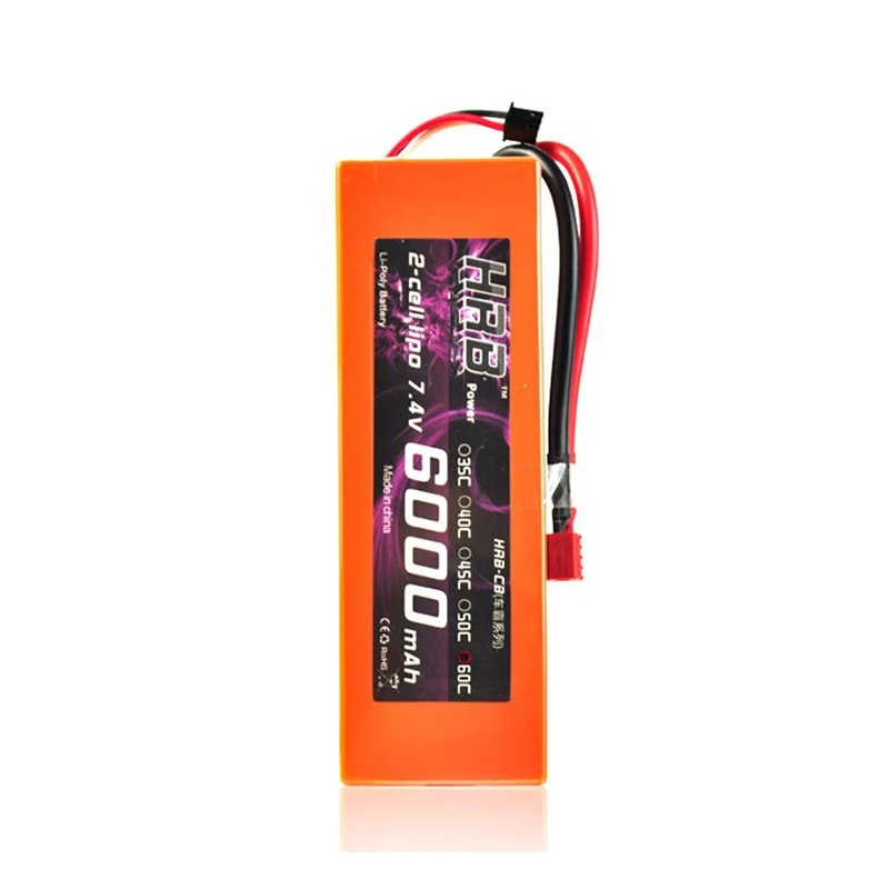 HRB 2S 7.4V 6000mAh 60C Hardcase Lipo