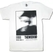 The Weeknd размытое изображение Xo Twfm белая футболка Официальный Дизайн Стиль Новая мода короткий рукав Футболка Повседневная мужская одежда