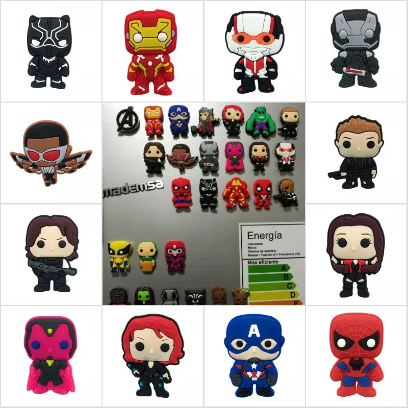 

1pcs Marvel Avenger Fridge Magnets Superhero Souvenir Magnetic Stickers Home Decor Action Figure Refrigerator Magnet Xmas Gift