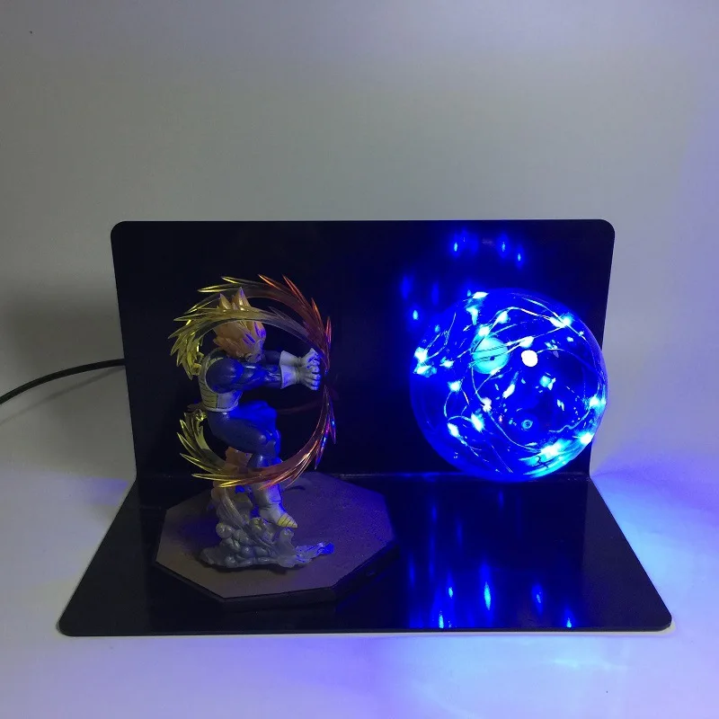 

Dragon Ball Z Super Saiyan Vegeta LED Light Toy Dragon Ball LED Lamp Vegeta Figure Jouet Display Model Toys Children Gift