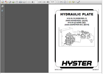 

Hyster europe-usa 2011 service manuals