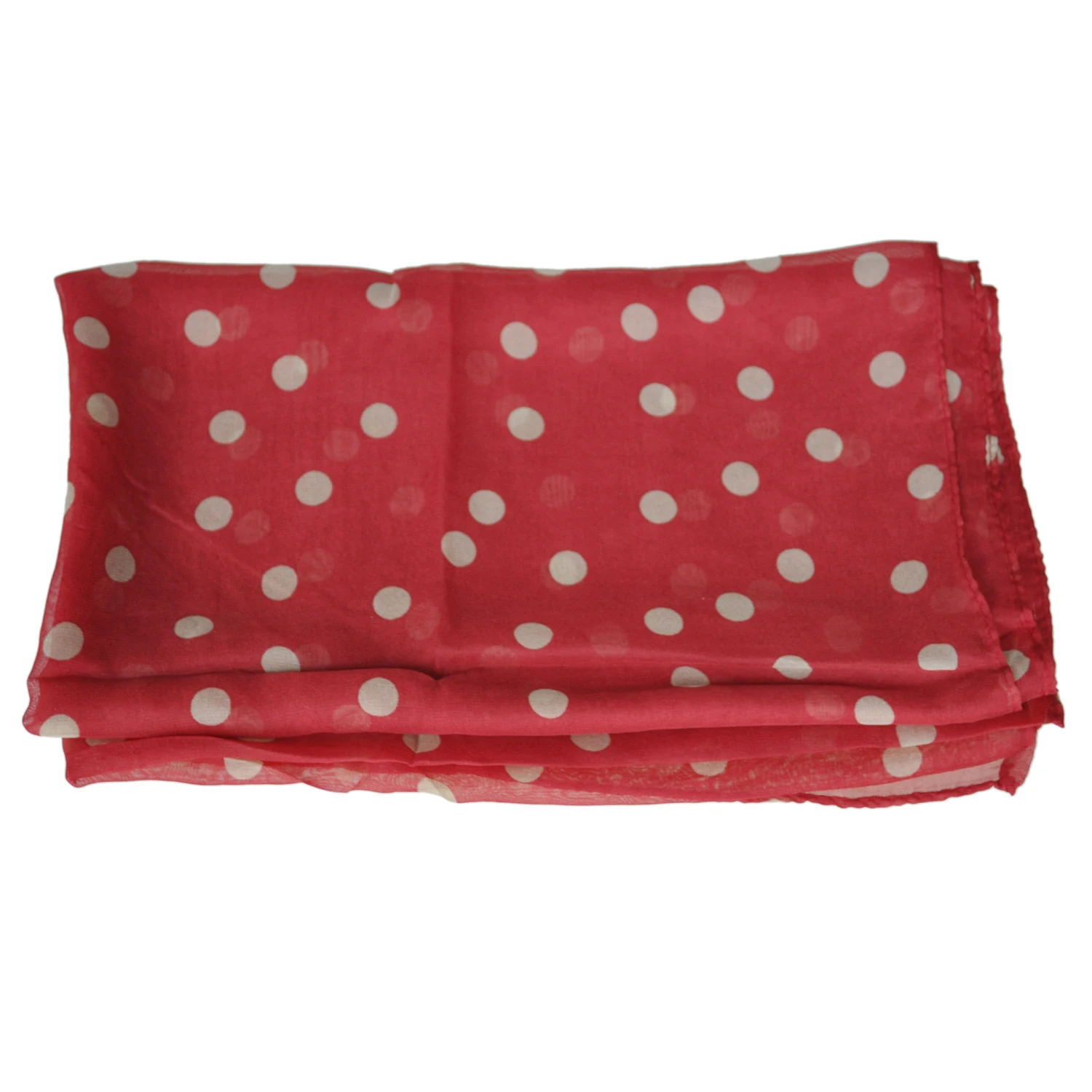 

Hot Fashion Women Ladies Beautiful Polka Dot Spotted Shawl Wine Red