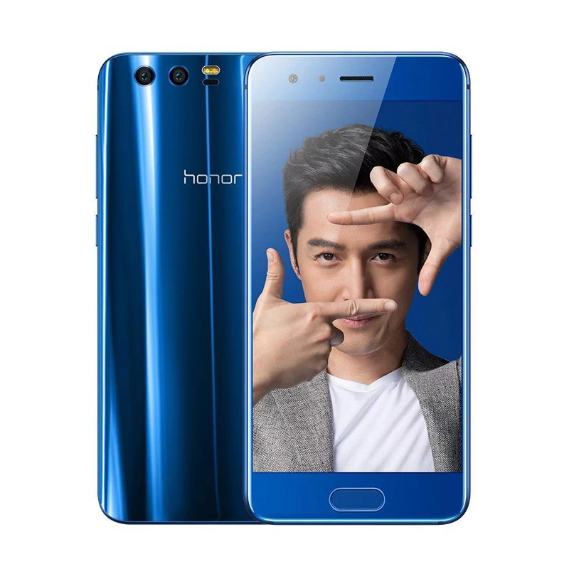 Huawei Honor 9 6 ГБ+ 64 ГБ 5.15 ''Octa Core 1920*1080 3200 мАч 3 камер 1080 P глобальной прошивки Мобильного Телефона Отпечатков пальцев NFC