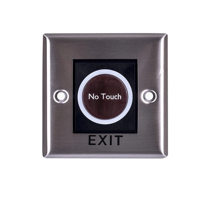 Button Infrared Sensor NONC No Touch Push Switch For Door Access Control System Door Square IR Exit Button switch CM127 (4)