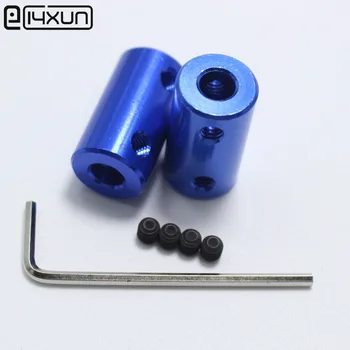 

50sets OD14L25 6x6mm Aluminium Alloy Coupling 6mm to 6mm Shaft Couplings with Hex Wrench+Screws Motor Coupler Connector