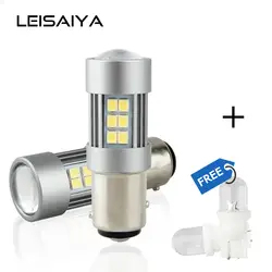 2 шт. P21W PY21W P21/5 Вт светодиодный 1156 1157 BA15S BAU15S BAY15D DRL лампы 27 шт. 2835 SMD СВЕТОДИОДНЫЙ автомобиль сигнала поворота Обратный Стоп