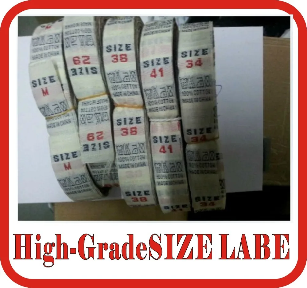 Buy Wholesale 600pcs/roll Garment SIZE LABEL printing