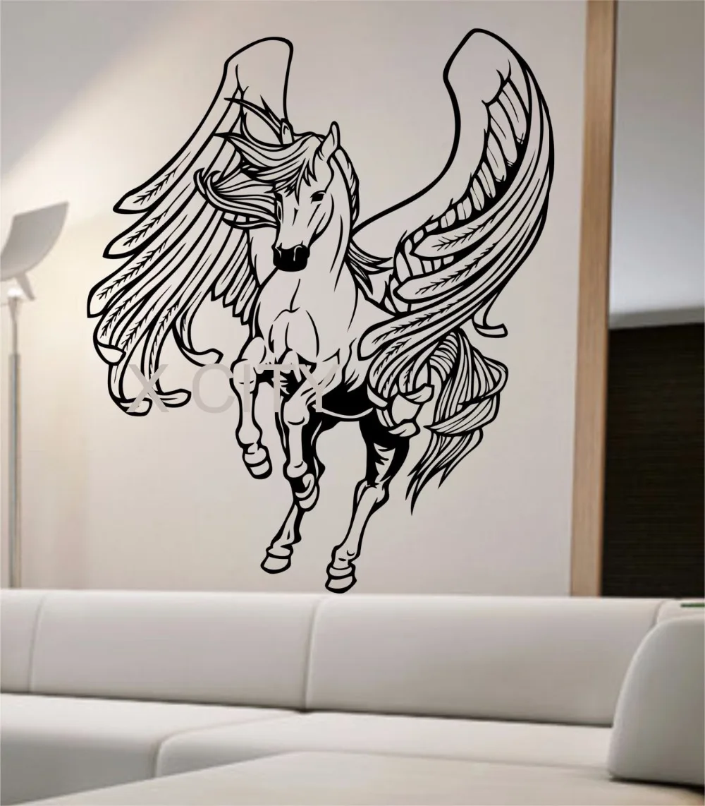 Pegasus Wall Decal Sticker Art Decor Home Bedroom Design Mural horse animals greek mythology 27