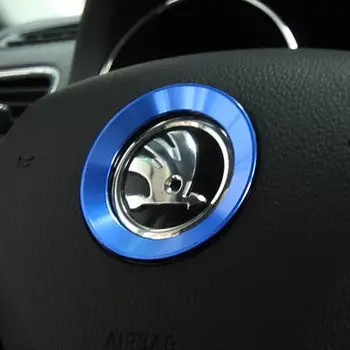 

Excellent New 3D steering wheel aluminium alloy Sticker case for skoda octavia A5 A7 fabia rapid yeti superb car styling