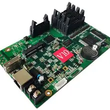 Высокая производительность полосы видео экран контроллер HD-V10 полноцветный контроль карты HUB75E порт* 4