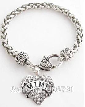 

MIMI with Crystal Heart Lobster Claw Bracelet
