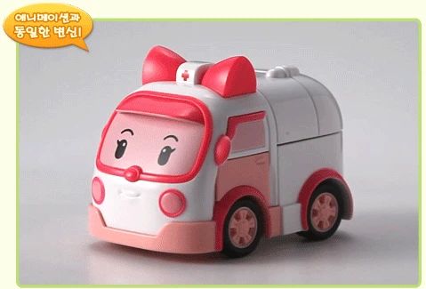 6pcs/Set Korea Toys Robocar Poli Transformation Robot Poli Amber Roy Car Model Anime Action Figure Toys For Children Best Gift