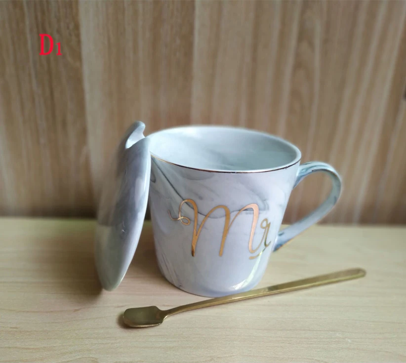 Керамическая кружка для офиса, кофейная чашка с эмалью, кофейные кружки Mr and Mrs, кружка для путешествий, мраморный узор, Пномпень, чай, молоко, подарки
