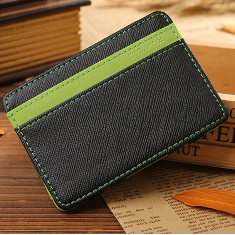 Buy Leather men wallets top quality two piece credit